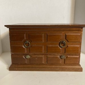 Vintage Large Asian Crafted Jewelry Box!